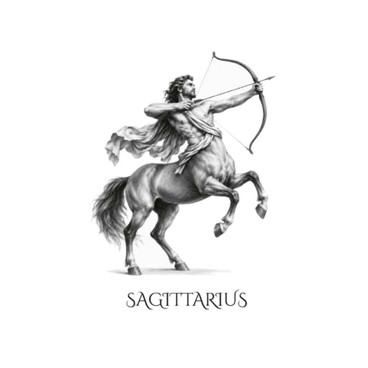 Sagittarius Horoscope Greeting Card — card front