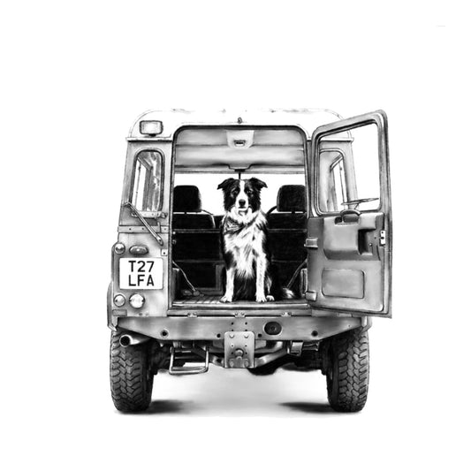 Road Trip Defender Greeting Card — card front