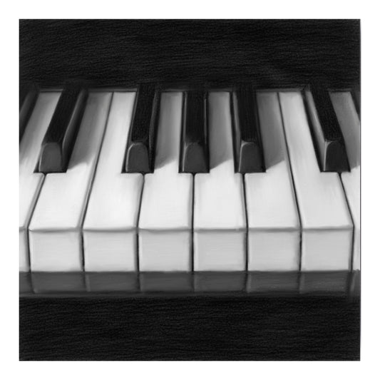 Piano Musical Greeting Card — card front