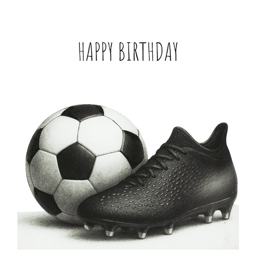 Football Birthday Greeting Card — card front