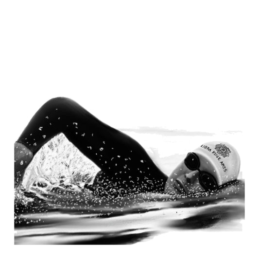 Swimming Greeting Card — card front