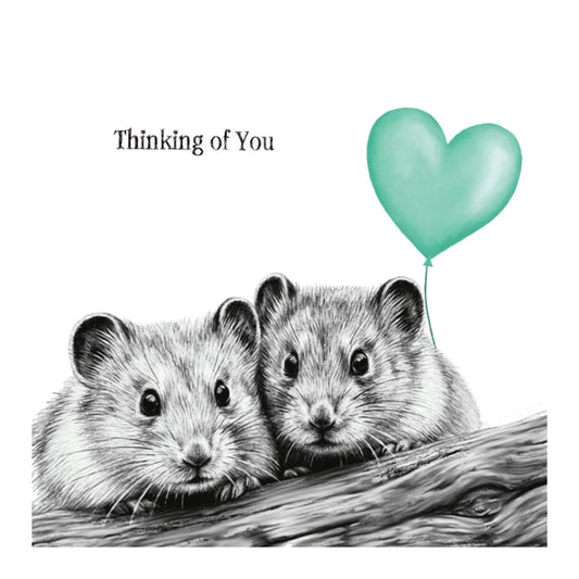 Thinking of You Mice Card — card front