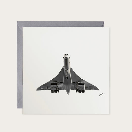 Concorde Final Approach — card with grey envelope