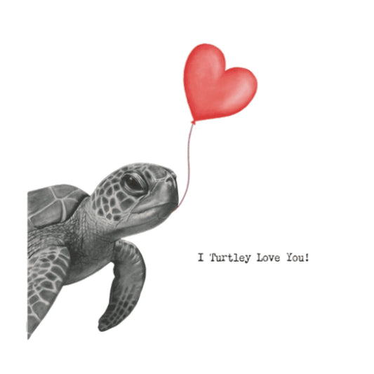 Turtle-y Love You Birthday Card — card front
