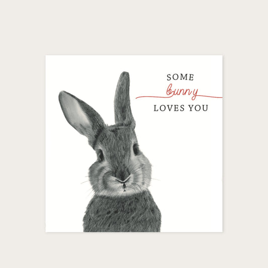 Some Bunny Love You — card with grey envelope