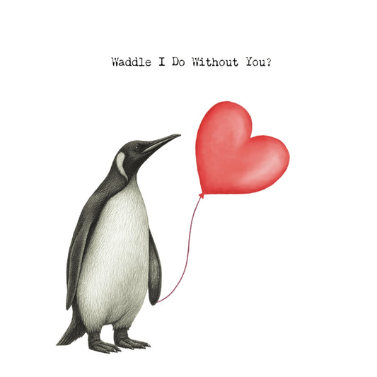 Waddle I Do — card front