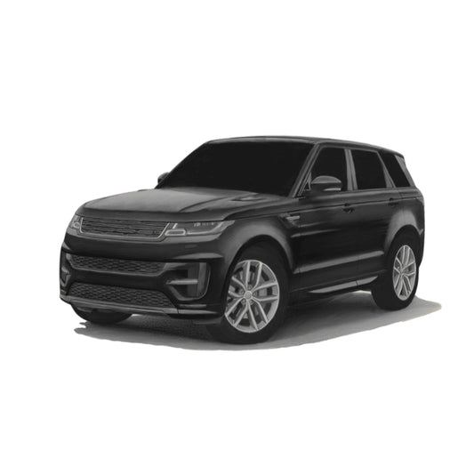 Range Rover – Hand-Drawn Greeting Card | Iconic Luxury SUV Art — card front