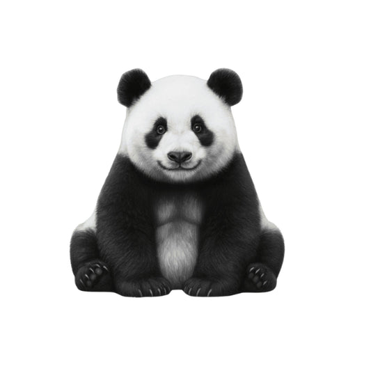 Panda – Hand-Drawn Greeting Card | Cute & Whimsical Animal Art — card front