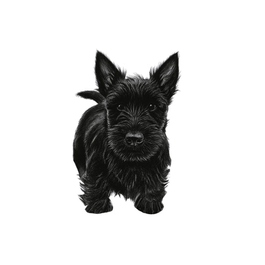 Scottish Terrier Cute Dog Card — card front