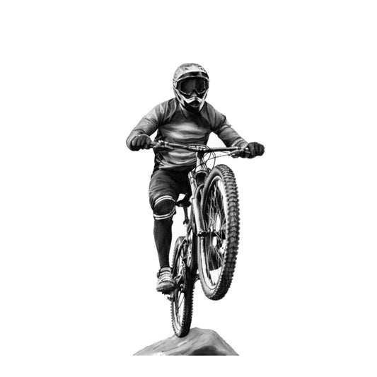 Mountain Bike Greeting Card — card front