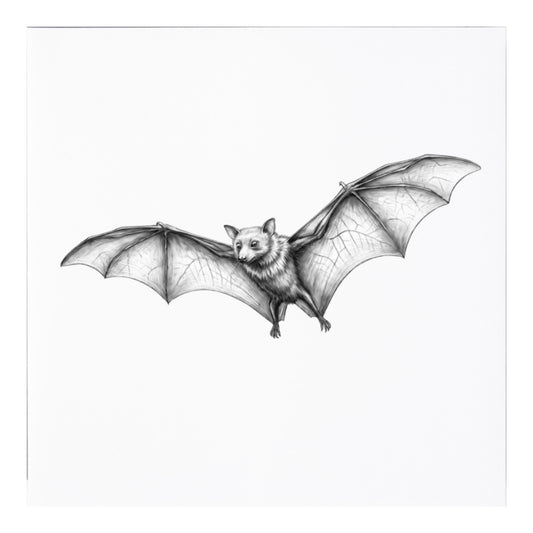 Bat Greeting Card — card front