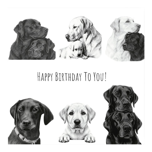 Labrador Birthday Card For Dog Lovers — card front