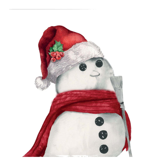 Snowman Festive Greeting Card — card front