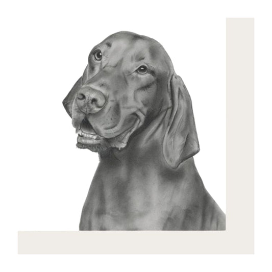 Chara the Hungarian Vizsla Greeting Card — card front