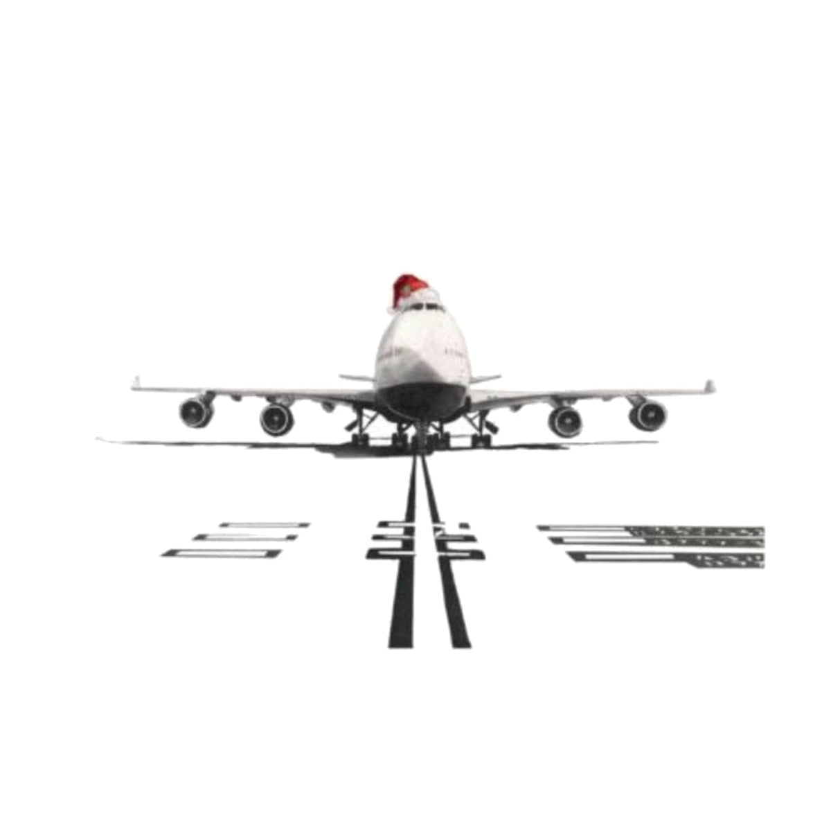 747 Aircraft Christmas Card — card front