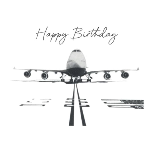 Happy Birthday Boeing 747 Aircraft Birthday Card — card front