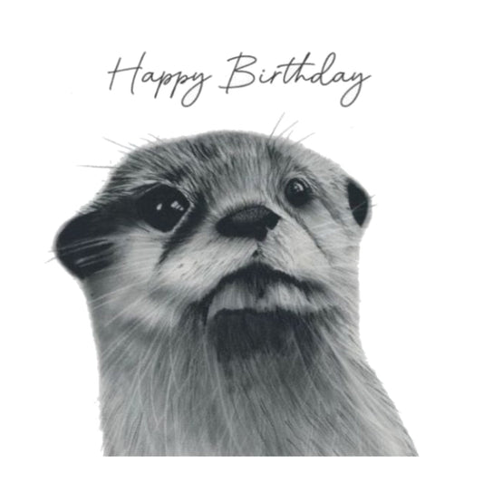 Happy birthday Otter Card — card front