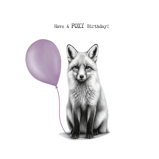Happy Birthday Fox Card — card front