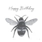 Happy Birthday Bee Card — card front