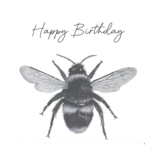 Happy Birthday Bee Card — card front