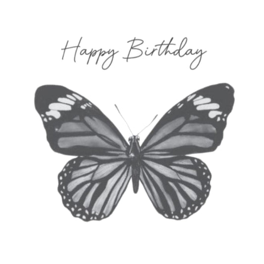 Happy Birthday Butterfly Card — card front