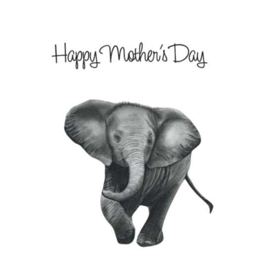 Happy Mother’s Day Baby Elephant Card — card front