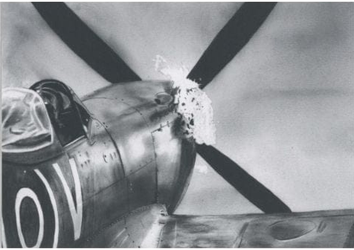 'Hot Starter' Spitfire Aircraft Fine Art Print – unframed artwork