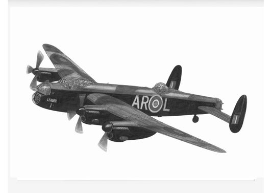 Avro Lancaster Aircraft Art Print – unframed artwork