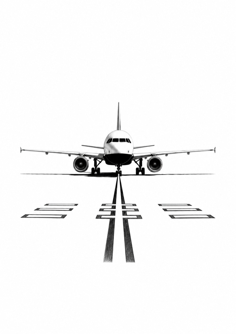Airbus A319 Fine Art Print – unframed artwork