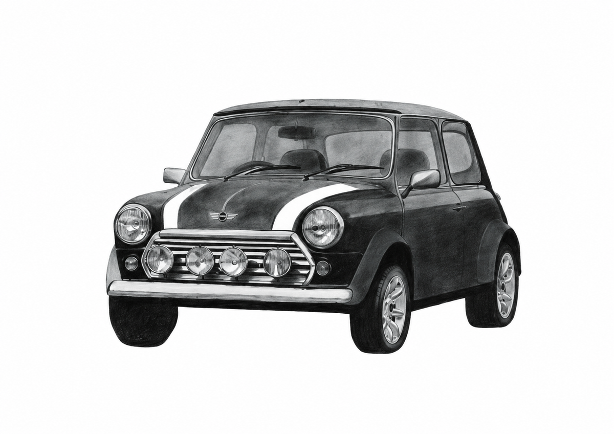 Mini car artwork only