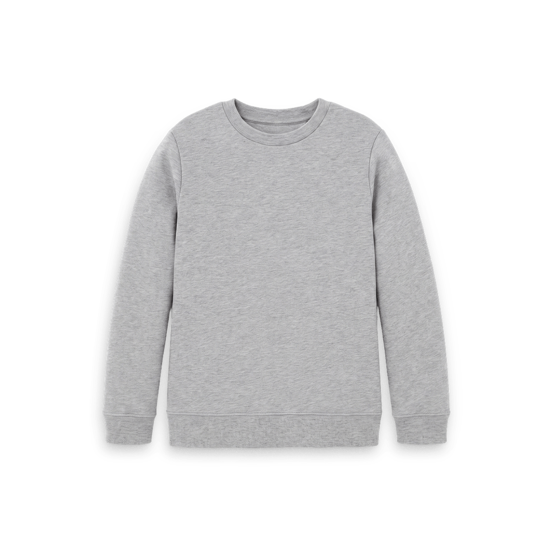 Athletic Grey Printed Kids Jumper Front