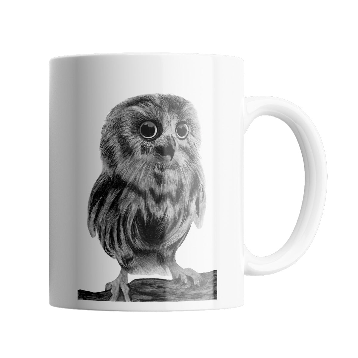 Owl 11 oz Ceramic Mug From Libra Fine Arts
