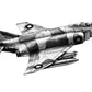 Phantom aircraft monochrome pencil artwork
