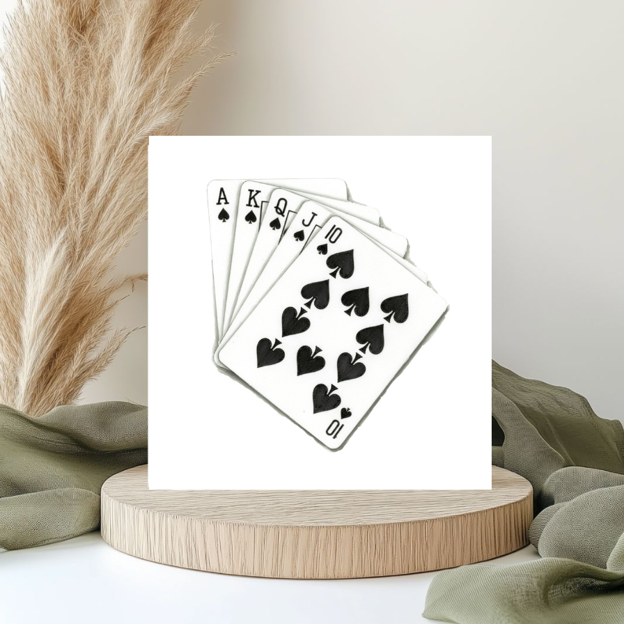 Playing cards greeting card
