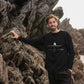 Men's Crew Neck Festive 747 Aircraft Sweater, Certified Organic Cotton