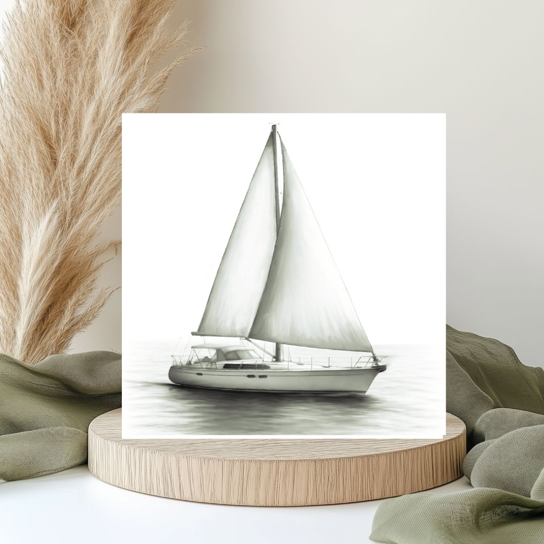 Sailing Sailboat Greeting Card