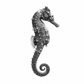 Seahorse hand-drawn greeting card — card front