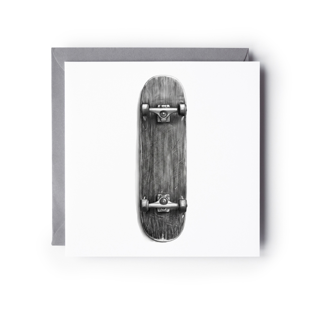 Skateboard greeting card