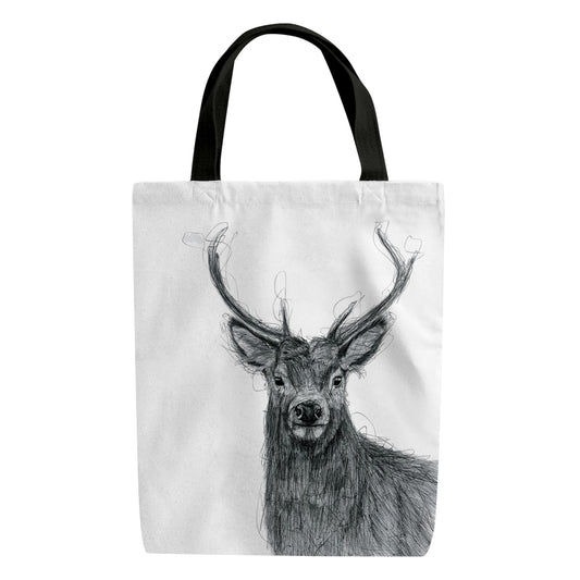 Stag Reusable Shopper Bag From Libra Fine Arts