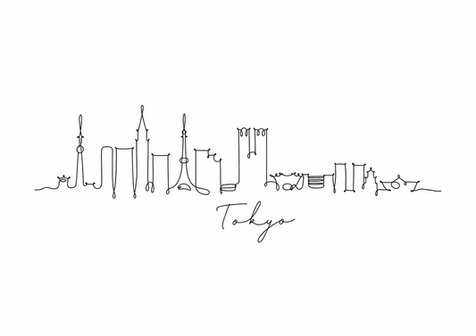 Tokyo Skyline Print – A4 artwork