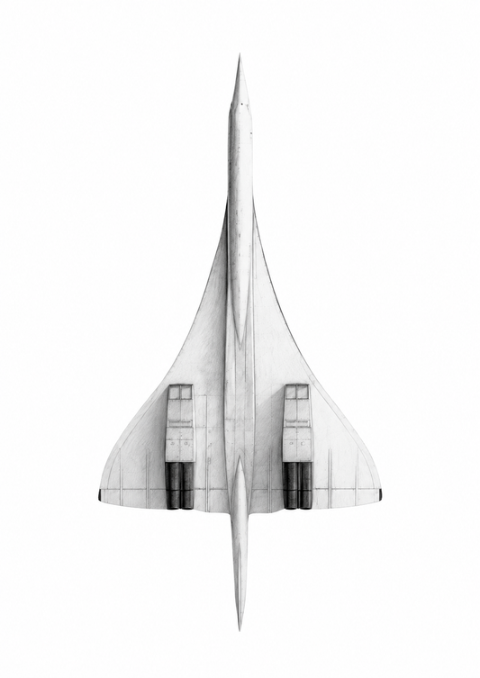 Up Above Concorde Print — unframed artwork