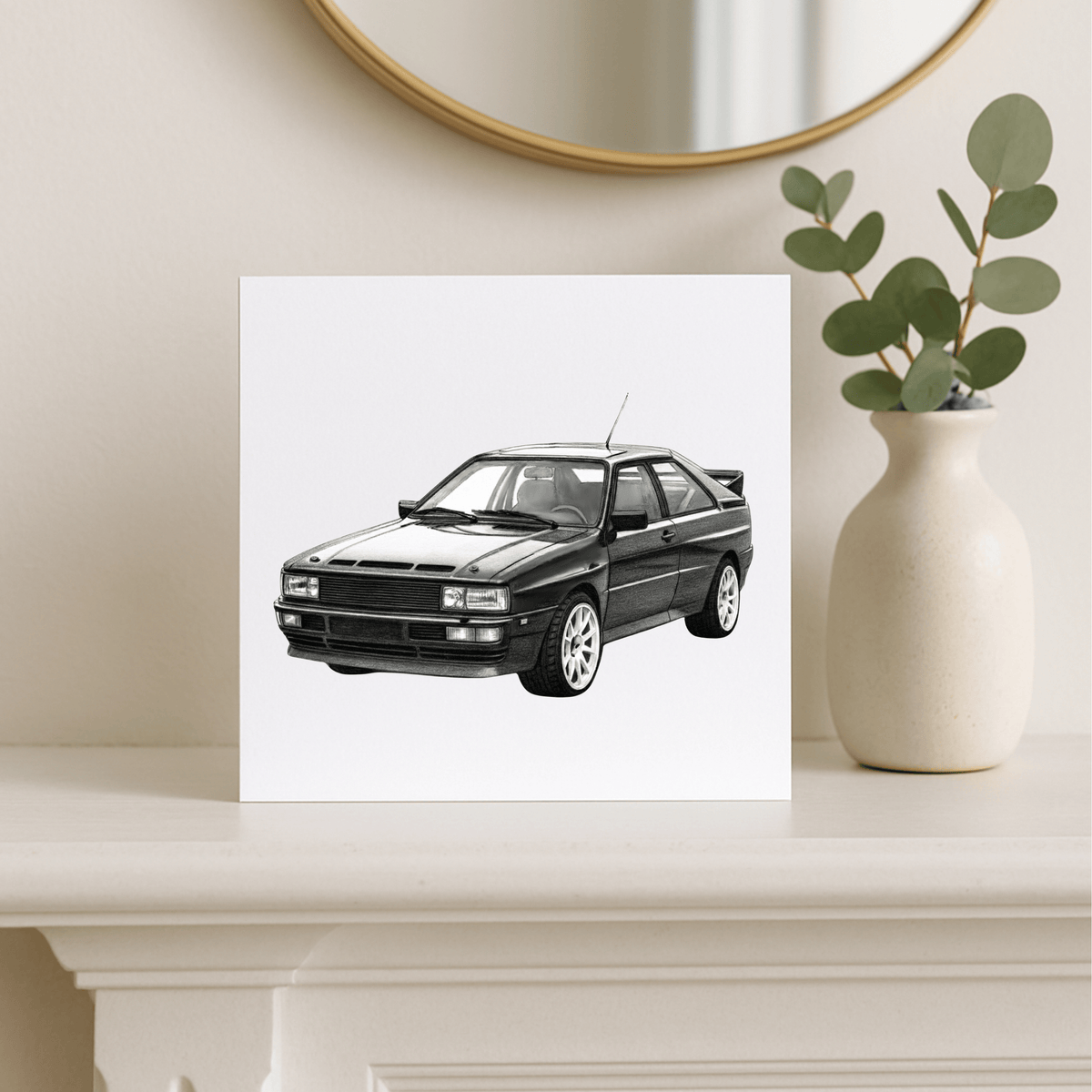 BMW M3 – Hand-Drawn Greeting Card | Iconic Sports Car Art