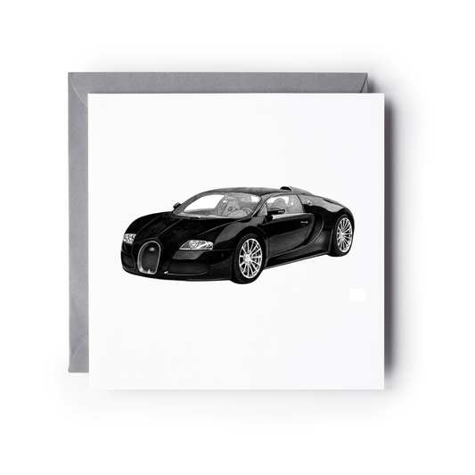 Bugatti Veyron Car Greeting Card
