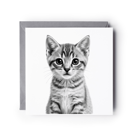 Cute Kitten Pet Greeting Card