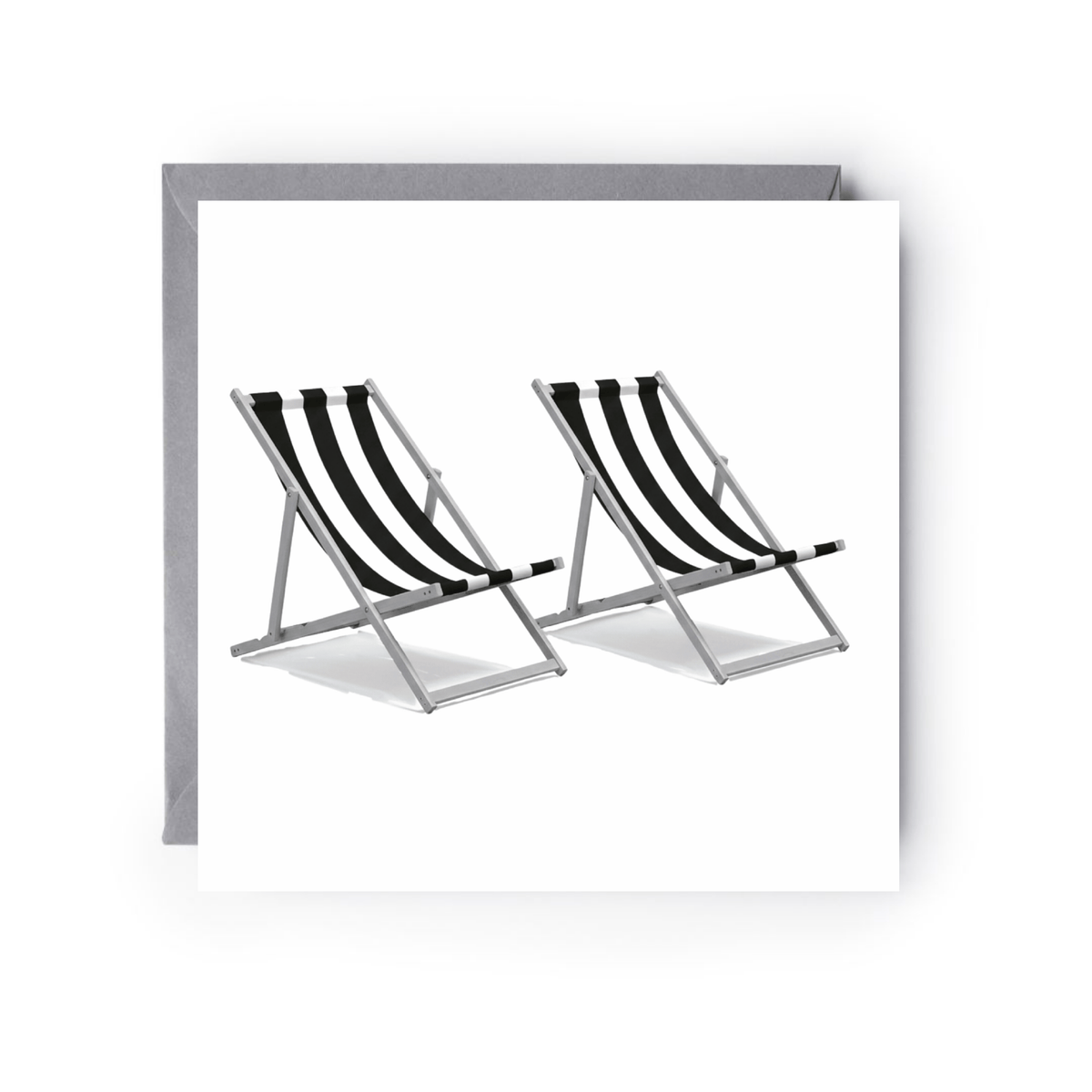 Deck Chairs Greeting Card