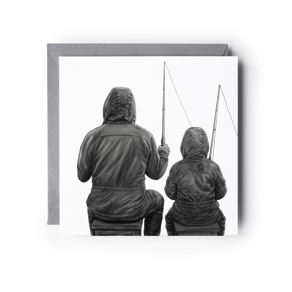 Family Fishing Greeting Card