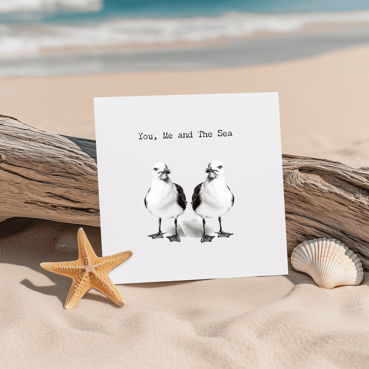 You, Me and The Sea Seagull Card