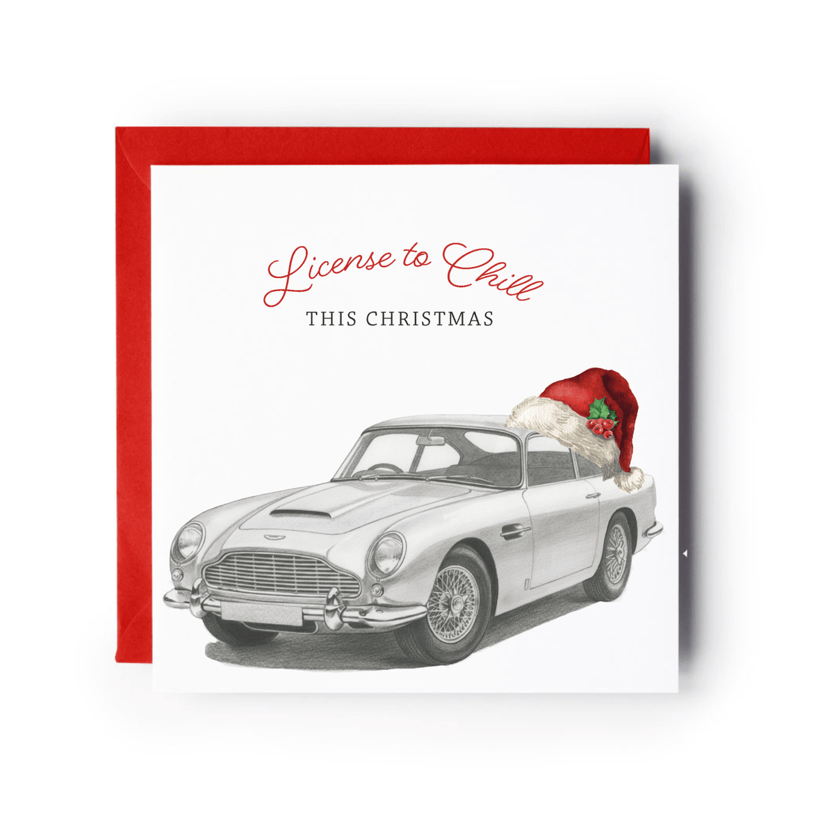 Licence to Chill This Christmas – Aston Martin Red Hat Festive Card