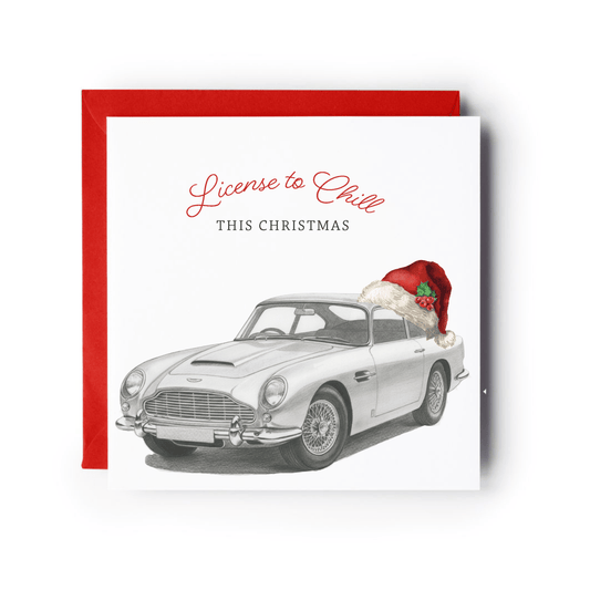Licence to Chill This Christmas – Aston Martin Red Hat Festive Card