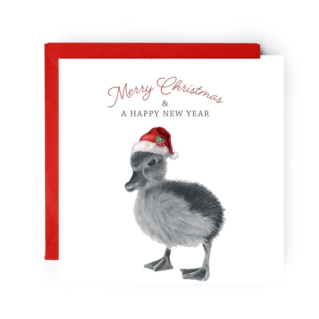 Merry Christmas Duckling Greeting Card
